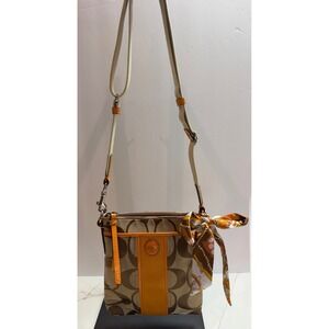 Vintage Coach Monogam Crossbody